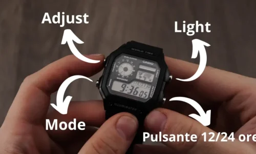 Come cambiare l'ora al Casio 4 pulsanti