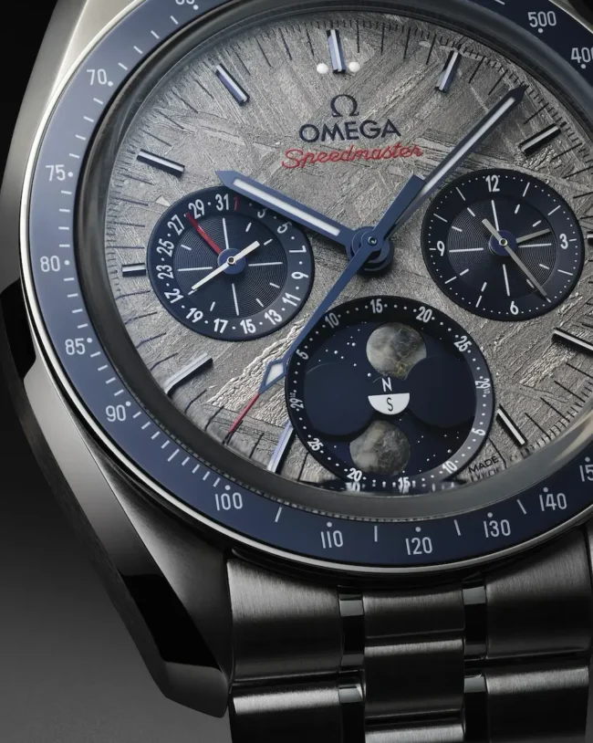 Omega Speedmaster Moonphase Meteorite